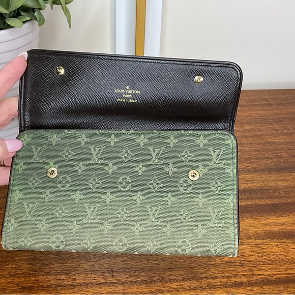 Louis Vuitton Denim Green Monogram Wallet - Picture 8 of 15